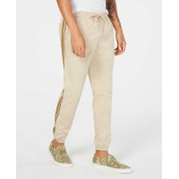 American Rag Men’s Side Stripe Jogger Pants, Light Beige, Small