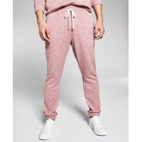 And Now This Men’s Cozy Regular-Fit Fleece Joggers, Burgundy, X-Large