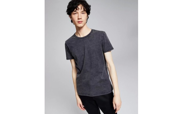  Mens Oversized T-Shirt, Black, S