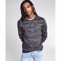 And Now This Mens Regular-Fit Marled Brushed Sweaters, Black, XX-Large