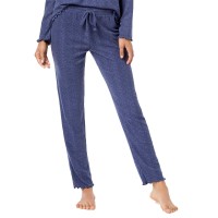 Ande Slim-Leg Waffled Pajama Pants (Gray Blue, S)