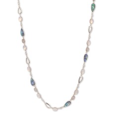 Anne Klein Crystal & Stone Strand Necklace (Gold)