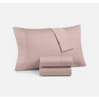 AQ Textiles  700 Thread Count 4 Pc Sheet Set, Cameo Pink, Queen