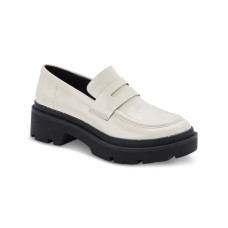 Aqua College Women’s Saanvi Waterproof Penny Loafers, Beige, 6.5M