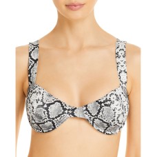 Aqua Swim Snake Print Underwire Bikini Top