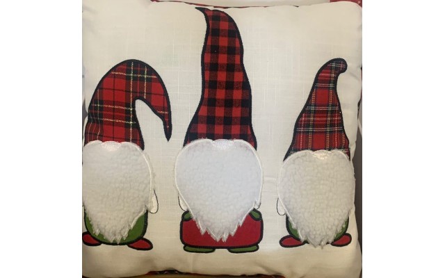  Home Fashions Holiday Gnomes Decorative Pillow, 18X18