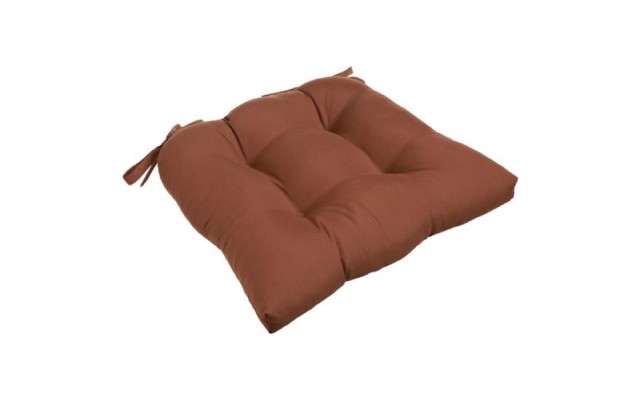  Micro Fiber Reversible Chair Pad, Chocolate, 16 x 15 x 3 inches