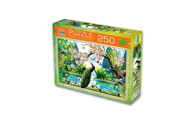 Art Puzzles for Family Activities, Jigsaw Puzzles for Kids and Family Time, Art Appreciation with Puzzles, Peacock, 250 Pieces