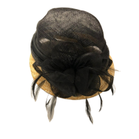 August Hat Company Wheat Straw Border Hat, Black