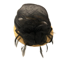 August Hat Company Wheat Straw Border Hat, Black