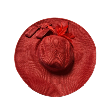 August Hats Range Wide Brim Hat (Red)