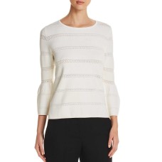 Avec Women’s Pointelle Bell Sleeve Blouse Pullover Shirt Tops