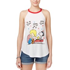 Awake Hybrid Juniors’ Peanuts Snoopy Graphic Halter Tank Tops