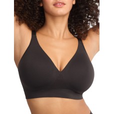 Bali Womens Comfort Revolution Seamless Wire-Free Bra Style-DF3380, Black, Large