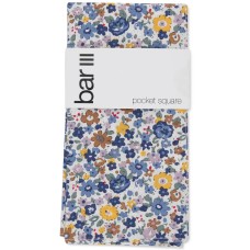 Bar III Men’s Ansley Floral Pocket Square, Navy