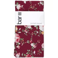 Bar Iii Men’s Fortune Floral Pocket Square, Red