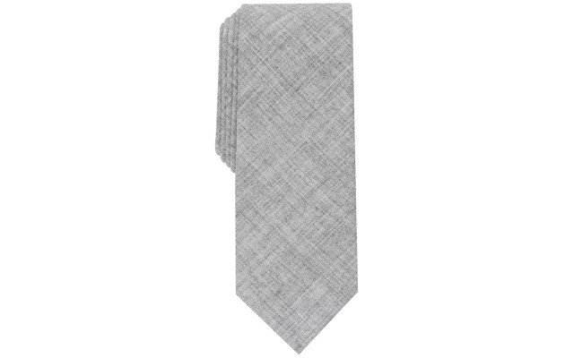  Men’s Grenier Solid Tie, Light Gray