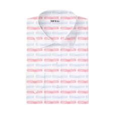 Bar Iii Mens Organic Cotton Abstract Dash-Print Slim Fit Dress Shirts, Small