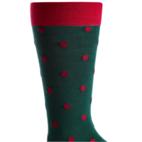Bar Iii Men’s Polka Dot Socks (Green, 10-13)