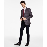 Bar III Men’s Slim-Fit Knit Sport Coat, Brown, 40L