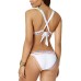  Women’s Be Weave It Cheeky Bikini Bottoms Swimwear, White, X-Large