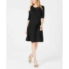 Bar III Women’s Cutout Knit A-Line Dress