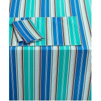 Bardwil Messina Stripe Blue Collection Napkin, 19″ X 19″