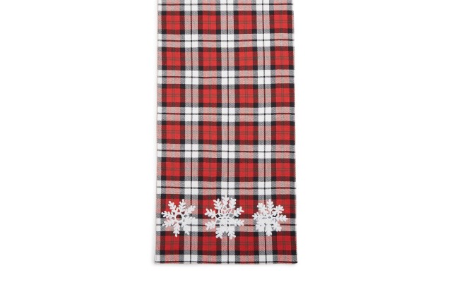  Plaid Table Runner (Red, 13″ x 70″)