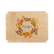 Bardwil Thankful Placemat Placemat (Beige, 13″ x 19″)