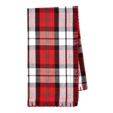 Bardwill Linens Reindeer Gray Plaid 19″ x 19″ Cloth Napkins,  Set of 4, Red,