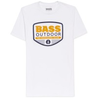 Bass Outdoor Men’s Crewneck Cotton Graphic T-Shirt, White, Medium