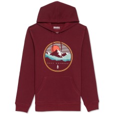 Bass Outdoor Mens Wilfork Graphic Hoodie Cabernet XXLarge