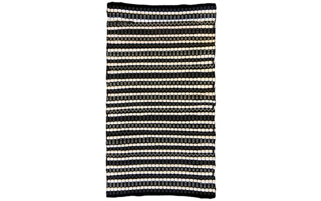  Cotton Multi-stripe 27 X 45 Blackwhite