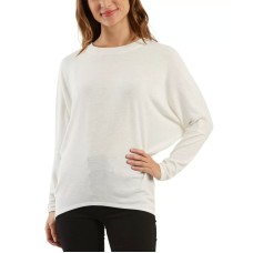 Bcx Juniors’ Dolman-Sleeve Top (White, L)