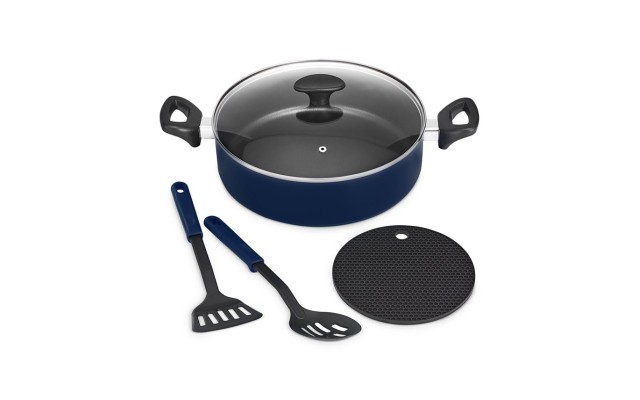 5-Pc. Nonstick Everyday Pan Set, Navy