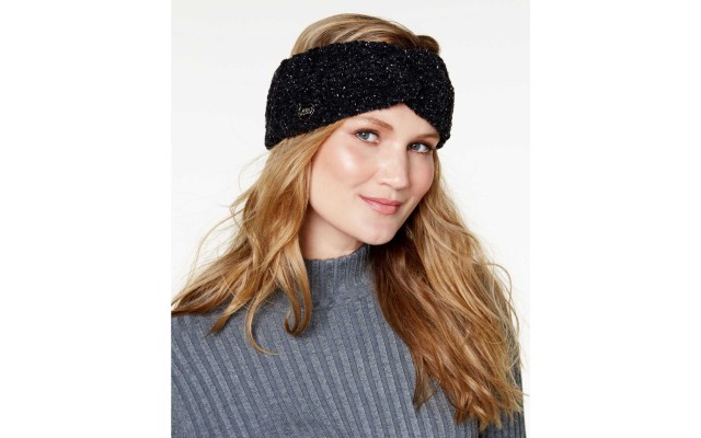  Metallic Headband (One Size, Black)