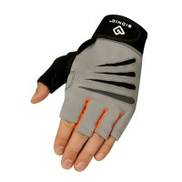 Bionic Gloves Men’s Fingerless Cross Training Fitness Gloves, Gray, Medium
