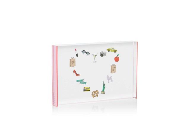 Bloomingdale’s Exclusive Acrylic Frames, White/Red, 4x6