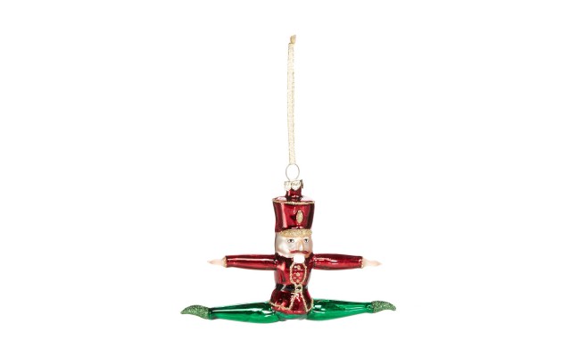 Bloomingdale’s Glass Toy Soldier Ornament, Red/Green