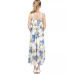  Big Girls Printed Floral Knit Crochet Lace Maxi Dress, 10