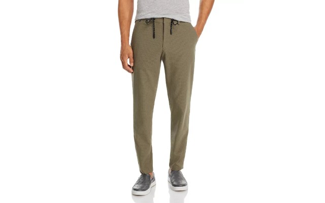  Mens Genius Drawcord Regular Fit Pants, Green, 36R
