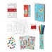  Totally Santa Ornament Set, Santa Holiday Postcards Set