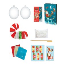 Box Candiy Totally Santa Ornament Set