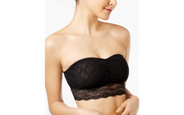 B.tempt’d by Wacoal Women’s Lace Kiss Bandeau Bra (Black, XS)