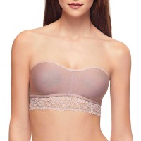 B.tempt’d Women's Charming Sheer Lace Bandeau Bras, Antler, Small