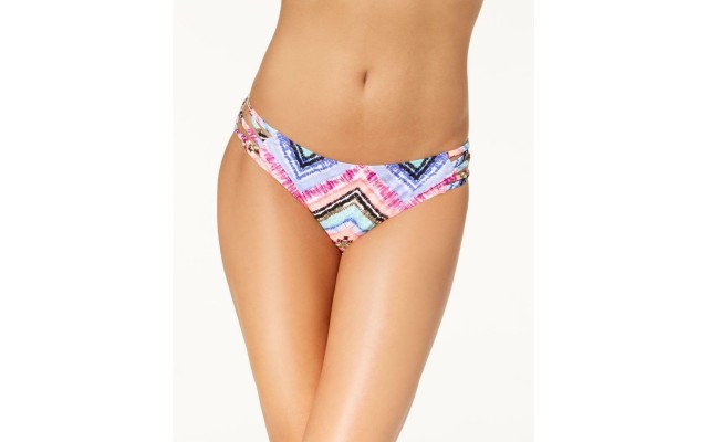  Women’s Strappy Hipster Bottoms Swimsuit, Multi, Small