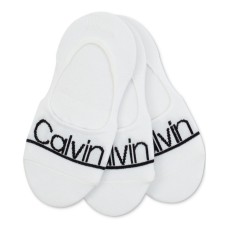 Calvin Klein 3- Pk. Calvin Klein Logo Sneak White