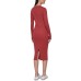  Jeans Cotton Knit Midi Dress, Raven, Large
