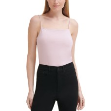 Calvin Klein Jeans Square Neck Bodysuit, Pink, Large