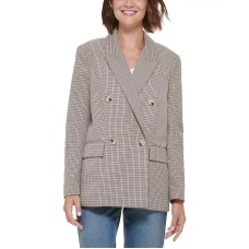 Calvin Klein Jeans Women’s Check Oversized Drop-Shoulder Blazer, Cumulus Houndstooth, Small